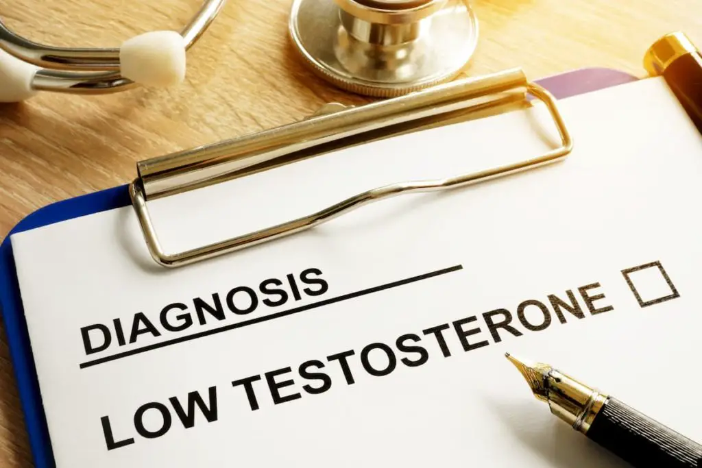 Diagnosis Low testosterone and pen on a desk - Does a Carnivore Diet Increase Testosterone