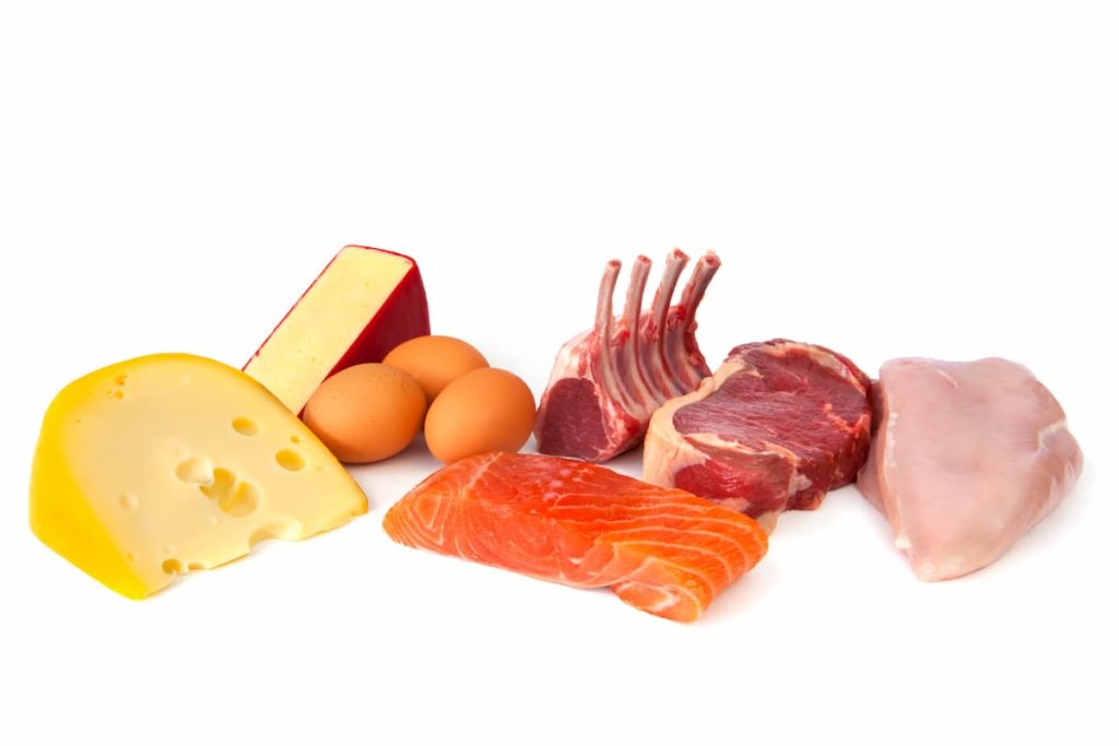 Foods rich in protein, including cheese, eggs, fish, lamb, beef and chicken. How To Do a Protein Sparing Modified Fast