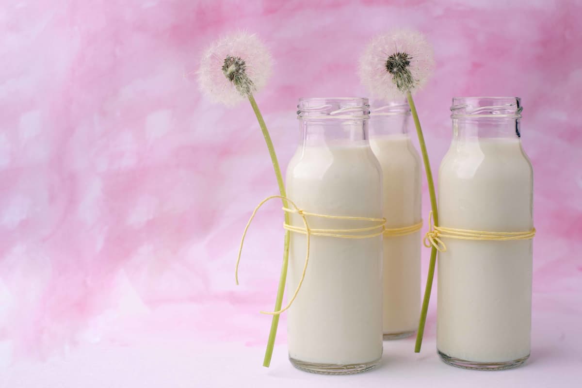 Organic Milk in the Bottle