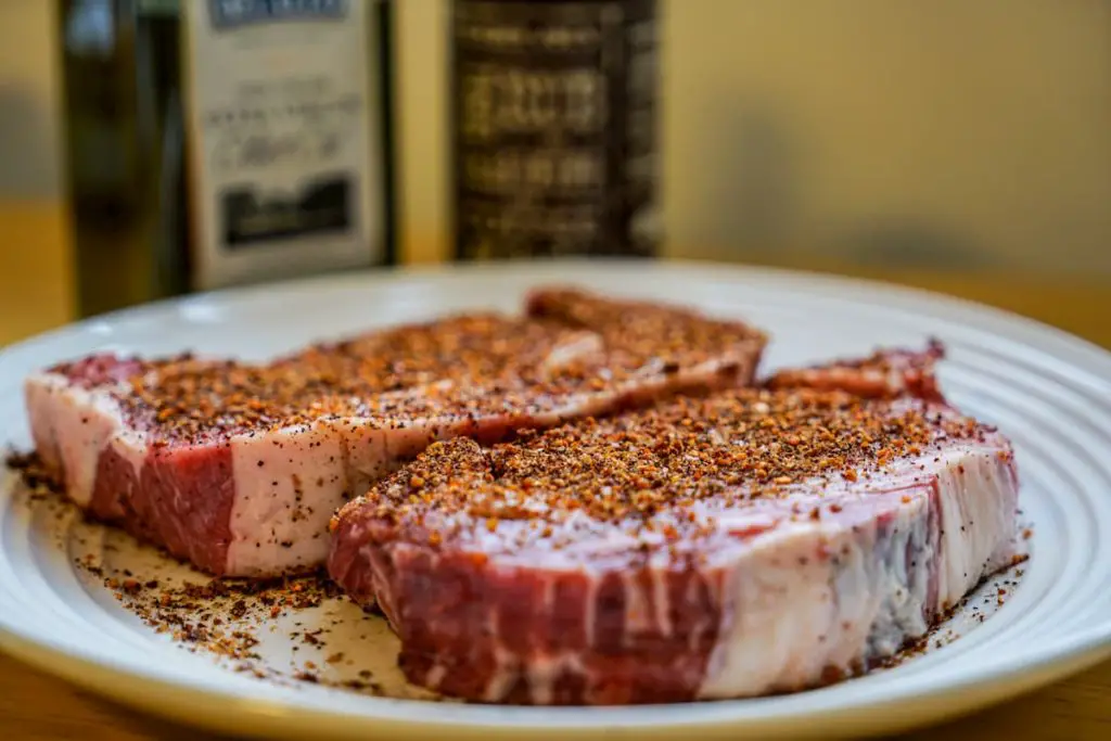 Steak on a white plate. Meat eaters carnivore keto diet - Carnivore Diet Mistakes